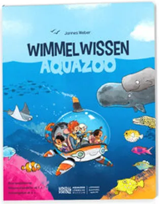 Obrázek produktu pro Wimmelwissen: Tiere am und im Wasser – Wimmelbuch mit Wissen & Suchaufgaben (Aquazoo)