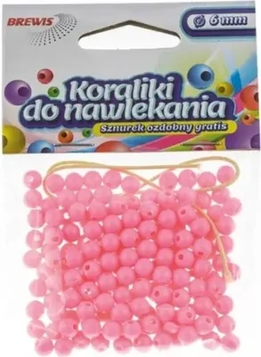 Immagine prodotto di Perline rosa 8 mm per incordature e gioielli creativi