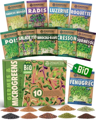 Image de ZenGreens® GrainesSet - Pousses & Micropousses - 10 pcs