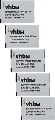 Produktbild von vhbw 5x Akku kompatibel mit Gigaset Premium 300HX schnurlos Festnetz Telefon (800 mAh, 3,7 V, Li-Ion)