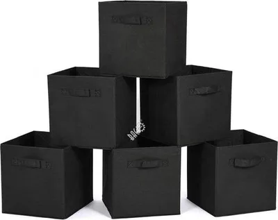 Produktbild von Famanu Aufbewahrungsboxen Faltbar, 6er Set, Grau - 31 x 31 x 31 cm