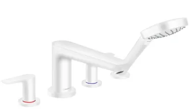Immagine prodotto di Hansgrohe Talis E - Miscelatore per bordo vasca, installazione a 4 fori, bianco opaco 71748700
