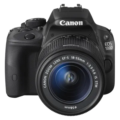 Image de Canon EOS 100D, kit avec objectif 18-55mm, ouverture f/3,5-5,6, stabilisation IS STM