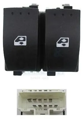 Produktbild von MEAT & DORIA 26107 Fensterheberschalter für RENAULT ESPACE IV (JK0/1) Vorne Links Fensterheber Schalter