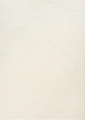 Produktbild von Teppich - 120 x 160 cm - Creme - Wabenoptik