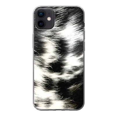 Produktbild von MuchoWow® Handyhülle Schutzhülle Hülle für iPhone 12 mini Die Kuhhaut einer Langhornkuh Silikon Softcase Handy Hülle - Bild