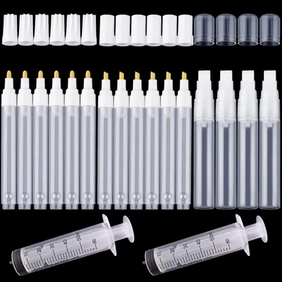 Imagen del producto de Set de 18 rotuladores acrílicos recargables con 2 boquillas pulverizadoras – Pinceles de pintura creativos