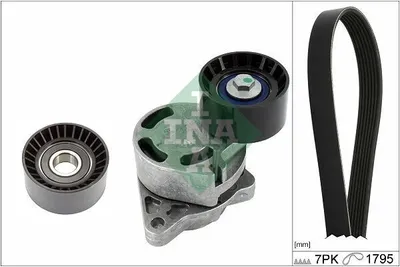 Produktbild von INA 529 0434 10 Keilrippenriemensatz für OPEL Vivaro A Kastenwagen (X83)