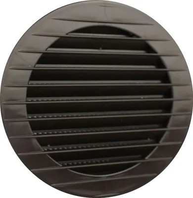 Immagine prodotto di Griglia di ventilazione con zanzariera in plastica, griglia di scarico, griglia di ventilazione marrone, Ø 110 mm