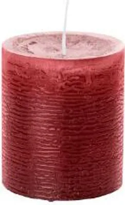 Produktbild von durchgefärbte Rustik Kerzen Marble Bordeaux Größe (H x D) 90 x 58 mm