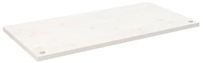 Produktbild von vidaXL Schreibtischplatte Weiß 110x60x2,5 cm Massivholz Kiefer
