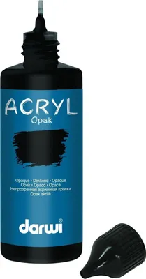 Zdjęcie produktu dla Darwi Opak Farba akrylowa Black 80 ml 1 szt.