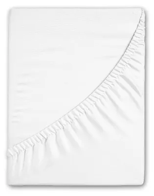 Productafbeelding van Good Morning Hoeslaken Katoen Renforcé 30cm Hoekhoogte - white 180x220cm