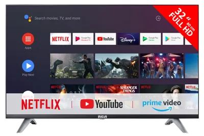Produktbild von RCA RS32F3-EU 80,01 cm (31,5 Zoll) Full HD LCD-Fernseher, DVB-T/-T2/-C/-S2 Empfänger, Smartphone-Steuerung, eingebauter Sprachassistent, CI+, DR) F, 31 kWh/1000h (SDR)