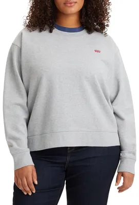 Produktbild von Levi's Damen Standard Crew Sweatshirt,Starstruck Heather Grey,S