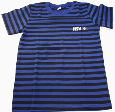 Produktbild von HSV Kinder-T-Shirt schwarz/blau gestreift