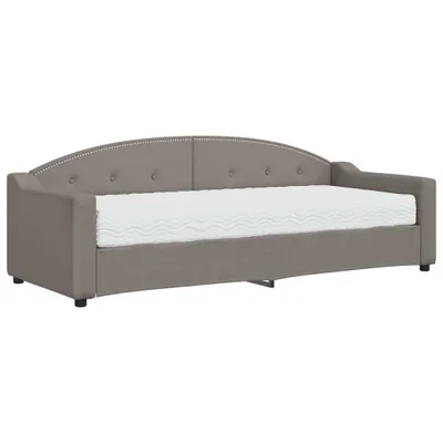 Obrázek produktu pro vidaXL Lehátko s matrací Taupe 80x200 cm Látka