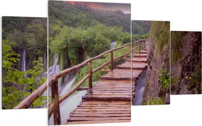 Produktbild von Bild auf Leinwand - Leinwandbild - Park Natur Wasser - 160x90cm - Wand Bild - Wanddeko - Wandbilder - Leinwanddruck - Bilder - Kunstdruck - Wanddekoration - Leinwand bilder - Wandkunst - DL160x90-3962