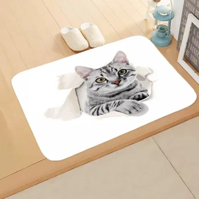 Immagine prodotto di Tappetino antiscivolo - Motivo: gatti - 50x80 cm