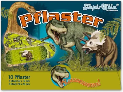 Produktbild von TapirElla Pflasterbriefchen T-Rex