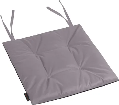 Produktbild von Domarex Gartenstuhlkissen sitzkissen stuhl  stuhlkissen kissen MIA 40x40x3 cm Wasserdichtes Kissen für den Gartenstuhl  - Hochwertiger- Grau