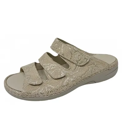 Produktbild von Waldläufer Pantolette Gunna Damen, Beige, Leder, Weite G, Flach, Schlupf
