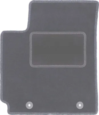Image de Tapis de sol conducteur en velours graphite adapté à la Kia Picanto II JE (2011-2017, hayon) – avec fixations – ajustement parfait