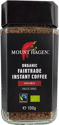Produktbild von ARABICA/ROBUSTA-LÖSLICHER KAFFEE, FAIRTRADE, , 100 g – MOUNT HAGEN