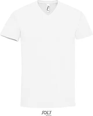 Produktbild von SOLs 02940 | Herren Imperial V-Neck Men T-Shirt - 190 Jersey - Farbe: White - Größe: S