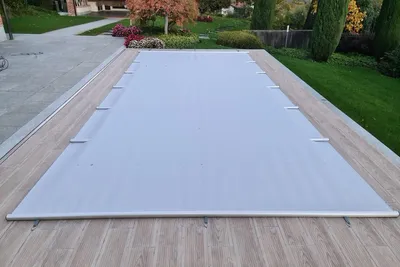 Produktbild von Liderpool Standard Winter Poolabdeckung – Sand / Beige · 3,00 x 6,00 m