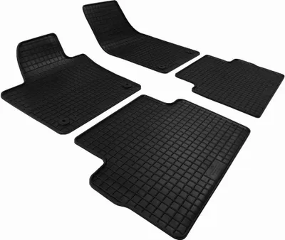 Produktbild von für VW Sharan ab 09/2010 vorne / 1. Reihe Passform PETEX Gummimatten 4-teilig schwarz Allwettermatten Gummifußmatten