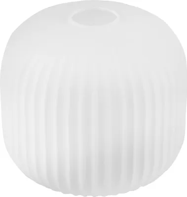Immagine prodotto di Paralume Riffle bianco cilindrico 20 cm – elegante paralume in vetro per un'illuminazione interna moderna