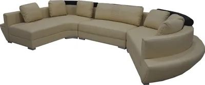Produktbild von Runde Eck Sofa mit USB Couch Polster XXL Big Rund Couchen Wohnlandschaft U-Form