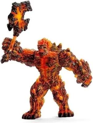 Produktbild von Actionfigur Lava Golem, Schleich 42447 Eldrador Creature, Sehr Langlebig, Ab 7 Jahren, Mit Waffe