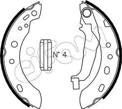 Immagine prodotto di Set di ganasce freno CIFAM per freno a tamburo posteriore per NISSAN MICRA II (K11) 180,0 mm 153-288
