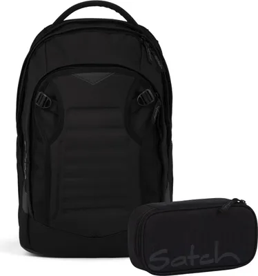 Produktbild von Satch, Schulrucksack-Set MATCH PLUS Blackjack 2-teilig, ab. 5. Klasse