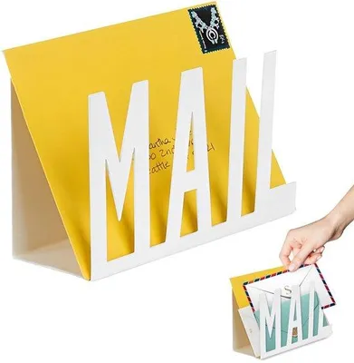 Produktbild von Unyqoos® Metall-Dokumentenhalter – kompakter Dokumenten-Organizer für Büro & Zuhause, offenes Design, platzsparend, 6 x 3,8 x 2,2 inch