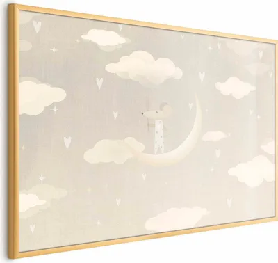 Produktbild von Posterpapier Poster - Mouse on the Moon 90x60 cm Für Kinder e-A-10136-ao-a