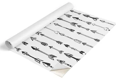 Produktbild von Tulup Möbelfolie - Klebefolie Möbel - Selbstklebende Folie 65x130 cm - Möbelfolie Schrank - Folie für Möbel - Möbelfolie Küche - Wasserdicht - Abwaschbar - Selbstklebend - Luftblasenfrei - Pfeilformen