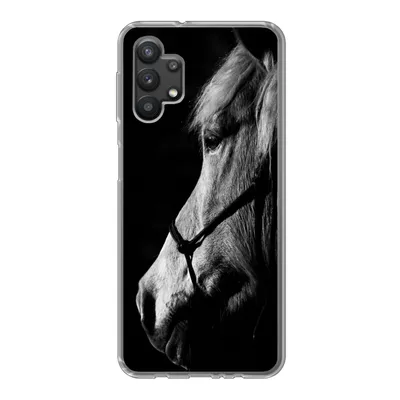 Produktbild von MuchoWow® Handyhülle Schutzhülle Hülle für Samsung Galaxy A32 5G Pferd - Halfter - Leicht Silikon Softcase Handy Hülle - Softcase