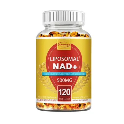 Produktbild von Liposomal NAD+ 500 mg (120 Kapseln) Nahrungsergänzungsmittel, Haut, Nägel, Immunsystem, Anti-Aging, Energie, Stoffwechsel