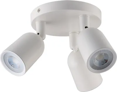Obrázok produktu pre Biele LED bodové svietidlo - 3xGU10 - nástenné - zapustené - IP20