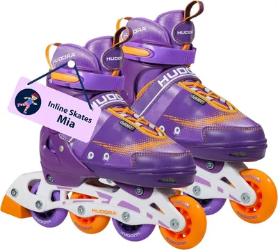 Produktbild von Hudora Kinder Jugend Inline Skates Mia Leon, Lila, 33-36