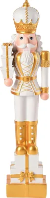 Produktbild von Gift Company Noce Nussknacker weiß/gold 51cm
