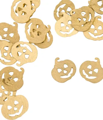 Obrázok produktu pre Drevené konfety na stôl zlaté 2 cm -