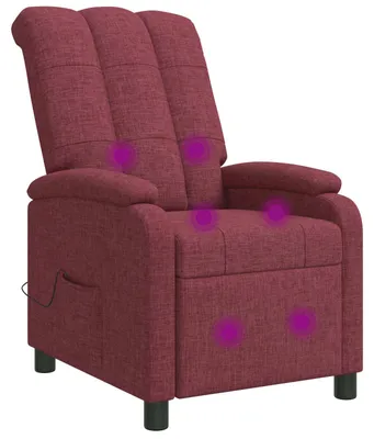 Produktbild von vidaXL Massage Relaxsessel Weinrot Stoff