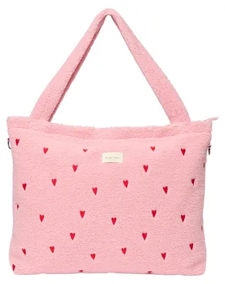 Produktbild von Studio Noos Teddy Hearts Wickeltasche - Light Pink