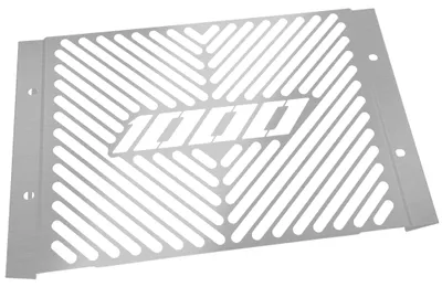 Productafbeelding van ZIEGER radiatorbescherming, compatibel met Yamaha FZS 1000 Fazer, designlogo, zilver