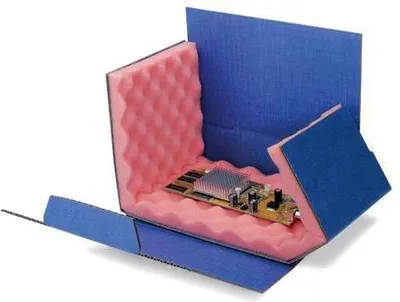 Image de Chipbox dimensions 200x140x50mm carton ondulé bleu