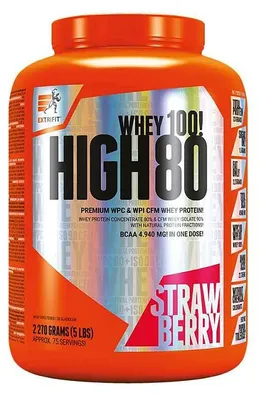 Produktbild von Extrifit High Whey 80 2270 g Erdbeere